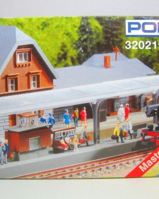 Scala N 1:160 - Banchina di stazione e pensilina