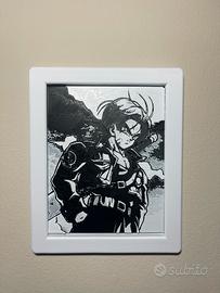 Quadro trunks del futuro - Dragon ball z (in 3D)