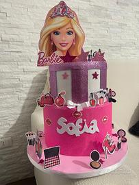 Torta finta Barbie