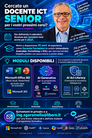 Docente senior Ms Office 365 e AI applicata uffici