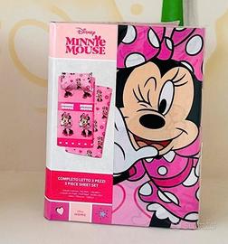 Lenzuola Minnie letto singolo