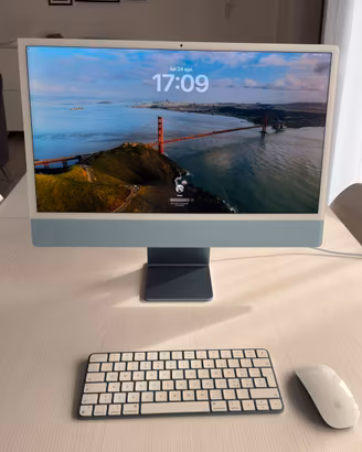 Apple iMac 24" M1  Blu - 8GB/256GB SSD - PERFETTO