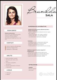 Cameriera, pulizie magazzino