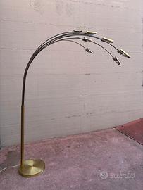 Lampada da terra 7 archi Reggiani Design anni '70