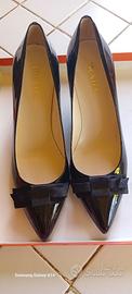 PRADA-scarpe donna decollete in vernice nera 37,5