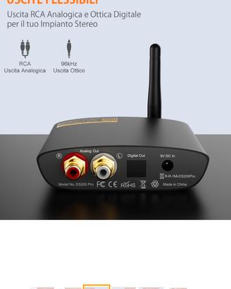 Ricevitore Bluetooth/DAC DS 200 Pro