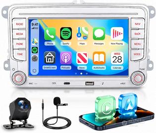 Autoradio VW Golf 5 6 CarPlay Wireless 7" Nuova
