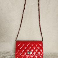 Borsa clutch Chanel Wallet 2.55 Vernice rossa