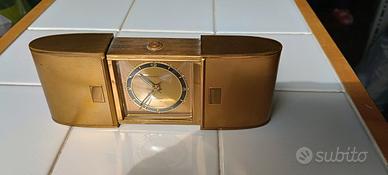 Orologio Vintage da viaggio dorato anni '50 e '60