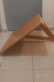 Tavolino pieghevole da parete 90x60 cm