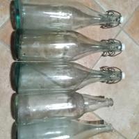 Bottiglie da birra spuma e olio anni 50/60