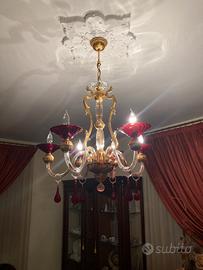 Lampadario in stile classico + 2 applique 