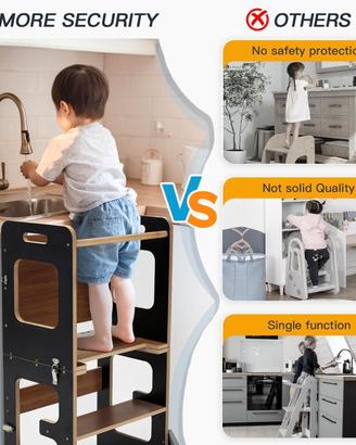 Labebe Torre Montessori Pieghevole 3 in 1