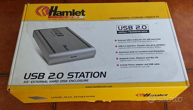 hard disk esterno enclosure IDE 3.5 box Hamlet USB