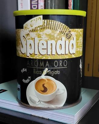 barattolo lattina vuota caffè Splendid 250g