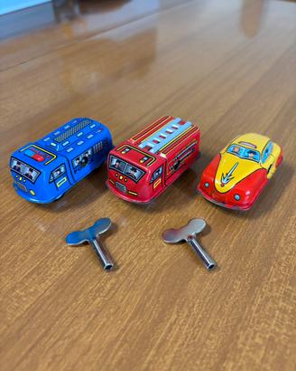 3 macchinine vintage a carica – anni ‘60/’70