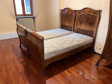 Letto matrimoniale antiquariato 