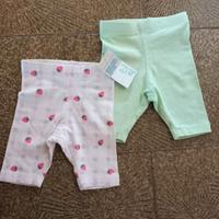 Pantaloncini neonata Primark 0 3 mesi cotone bianc