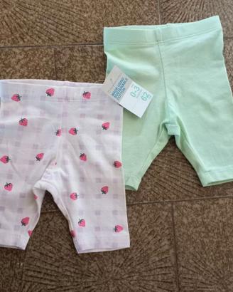 Pantaloncini neonata Primark 0 3 mesi cotone bianc