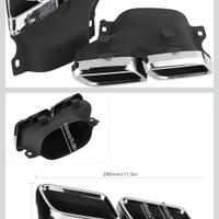Terminali di scarico Mercedes quad Chrome AMG 