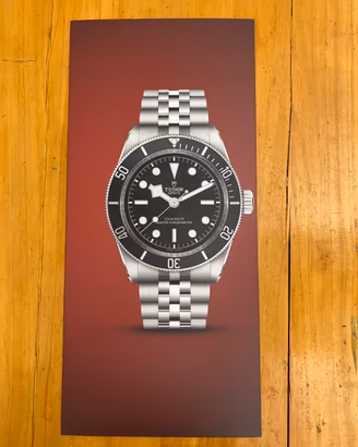Insegna pubblicitaria vibtage orologio Tudor