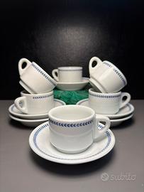 6 tazze Ginori decoro Spiga Blu