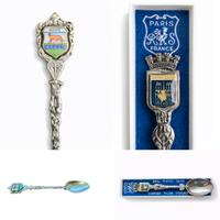 Set 12 cucchiaini argento .800 con stemmi smaltati