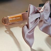 Collare elegante per cani con fiocco