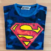 T-shirt maglietta superamn hero blue camo xxl hype