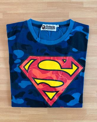 T-shirt maglietta superamn hero blue camo xxl hype