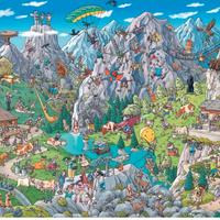 Puzzle 1000 pezzi Tank "Alpine Fun" imballato