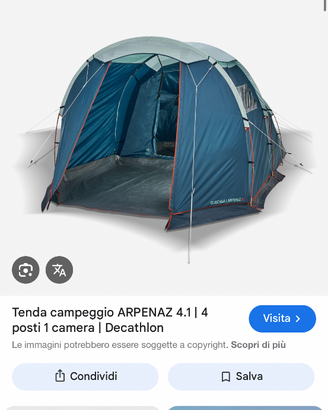 Tenda campeggio arpenaz 4.1