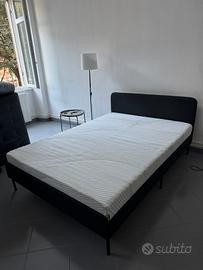 Letto una piazza e mezzo con materasso IKEA