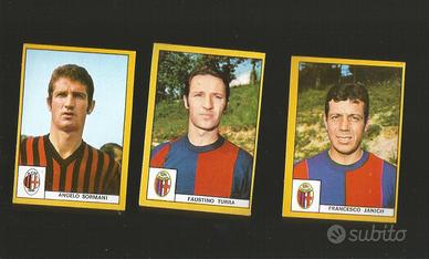 3 Figurine Calciatori Edis 1969-70  Milan-Bologna
