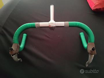 Manubrio 3TTT verde Bianchi Olimpic  vintage
