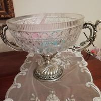 alzatina antica in cristallo 