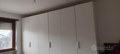 armadio bianco venato 