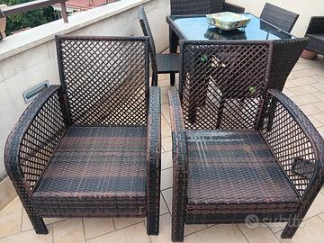 set da terrazzo o giardino 