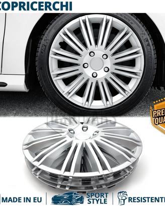 4 Copricerchi per FORD 15 Pollici CoppetteSilver