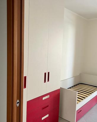 Cameretta doppio letto singolo + armadio 3 ante