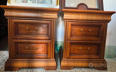Set Elegante-Legno Massello:Comò+Specchio+Comodini