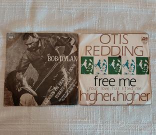 2 Vinili 45 giri Bob Dylan+Otis Redding Originali