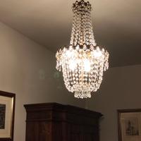 Lampadario con cristalli swaroschi