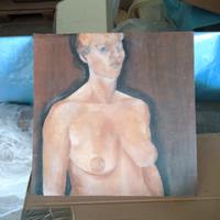 quadro dipinto Guerrina Camillo il bel seno 