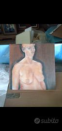 quadro dipinto Guerrina Camillo il bel seno 