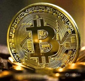 Gadget Moneta Bitcoin (NUOVO) 4cm BTC emblema !