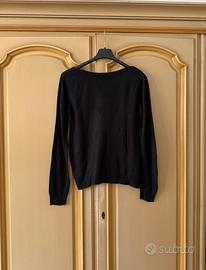 Maglione corto nero Terranova taglia M