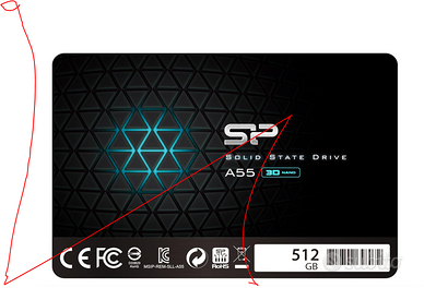 SSD 512GB 3D NAND A55 SLC 7mm (0.28")