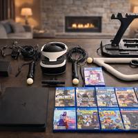 PlayStation 4 Slim + VR + 3 joystick + 11 giochi