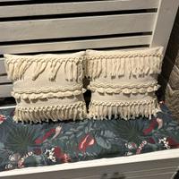 2 coppie cuscini shabby e lampadario shabby